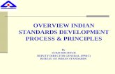 OVERVIEW INDIAN STANDARDS DEVELOPMENT PROCESS & PRINCIPLES By  SUKH BIR SINGH