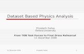 Dataset Based Physics Analysis