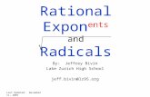 Rational Expon ents and Radicals