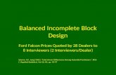 Balanced Incomplete Block Design