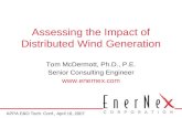Assessing the Impact of Distributed Wind Generation