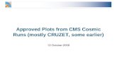 Approved Plots from CMS Cosmic Runs (mostly CRUZET, some earlier)