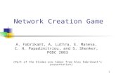 Network Creation Game