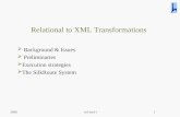 Relational to XML Transformations