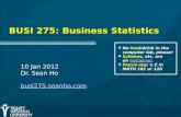 BUSI 275: Business Statistics