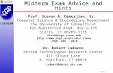 Midterm Exam Advice and Hints