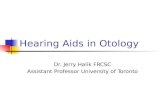 Hearing Aids in Otology