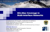 Min-Max Coverage in  Multi-Interface Networks