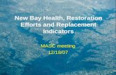 New Bay Health, Restoration Efforts and Replacement Indicators