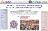 Use of 3D fields for ELM Pace-Making  in NSTX Lithium Enhanced H-Modes