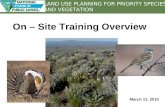 On – Site Training Overview