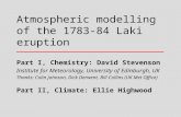 Atmospheric modelling of the 1783-84 Laki eruption