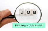 Finding a Job in PR
