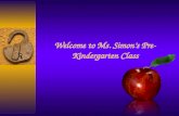Welcome to Ms. Simon’s Pre-Kindergarten Class