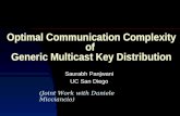 Optimal Communication Complexity of  Generic Multicast Key Distribution