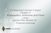 Technician License Course Chapter 4 Propagation, Antennas and Feed Lines