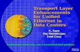 Transport Layer Enhancements for Unified Ethernet in Data Centers