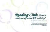 Reading Club:  Does it make an effective PD activity?