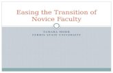Easing the Transition of Novice Faculty