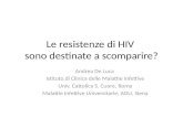 Le resistenze di HIV  sono destinate a scomparire?