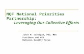 NQF National Priorities Partnership: Leveraging Our Collective Efforts