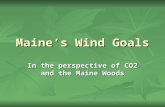 Maine’s Wind Goals