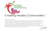Creating Healthy Communities