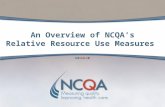 An Overview of NCQA’s Relative Resource Use Measures
