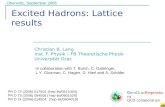 Excited Hadrons: Lattice results