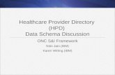 Healthcare Provider Directory  (HPD)  Data Schema Discussion