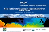 Near real time forecasting of biogeochemistry in global GCMs Rosa Barciela, NCOF, Met Office