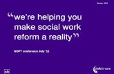 we’re helping you make social work reform a reality