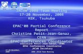 Christine Petit-Jean-Genaz, CERN EPAC Conferences Coordinator JACoW Secretary