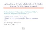 A Nonlinear Hybrid Model of a 4-Cylinder Engine for Idle Speed Control