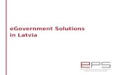 eGovernment Solutions  in Latvia