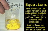 Ionic  Equations