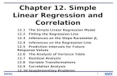Chapter 12. Simple Linear Regression and Correlation