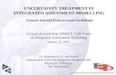 UNCERTAINTY TREATMENT IN INTEGRATED ASSESSMENT MODELLING