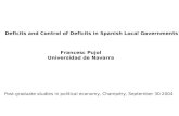 Deficits and Control of Deficits in Spanish Local Governments