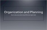 Organization and Planning