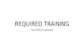 REQUIRED TRAINING