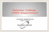 Palomar College  CHDV Department