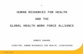 HUMAN RESOURCES FOR HEALTH  AND THE  GLOBAL HEALTH WORK FORCE ALLIANCE  RONNIE GRAHAM,