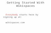 Getting Started With  Wikispaces