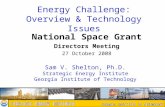 Energy Challenge: Overview & Technology Issues