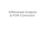 Differential Analysis & FDR Correction