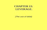 CHAPTER 13:  LEVERAGE.