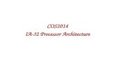 COS2014 IA-32 Processor Architecture