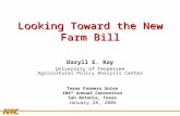 Looking Toward the New Farm Bill