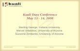 Kuali Days Conference May 13 - 14, 2008